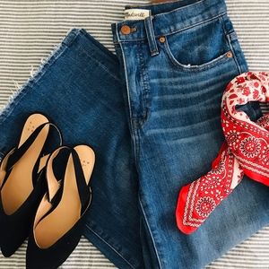 Madewell Wide-Leg Crop Jeans in Finney Wash